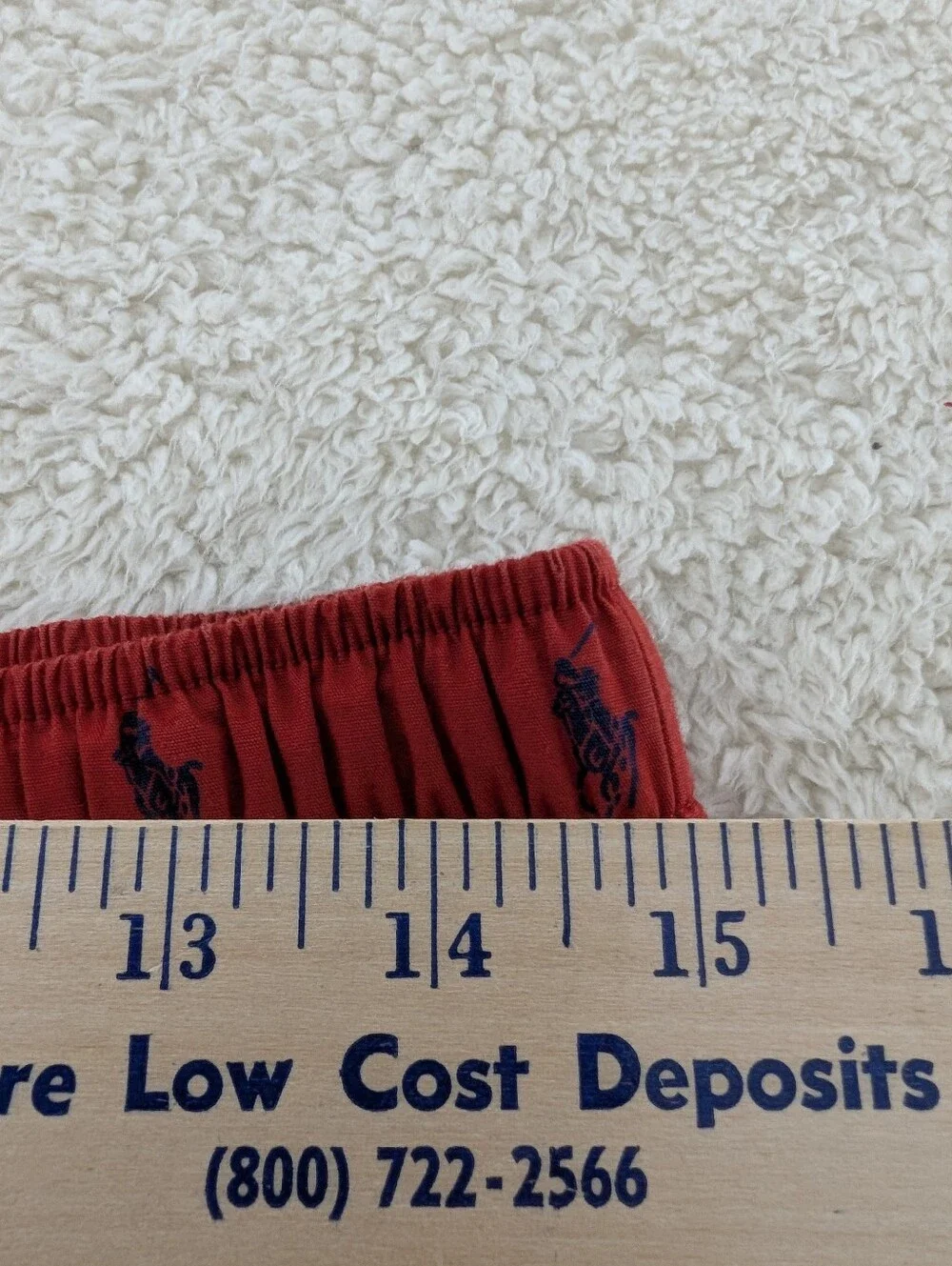 Polo by Ralph Lauren Large Red All-Over Pony Sleep/Lounge Pants